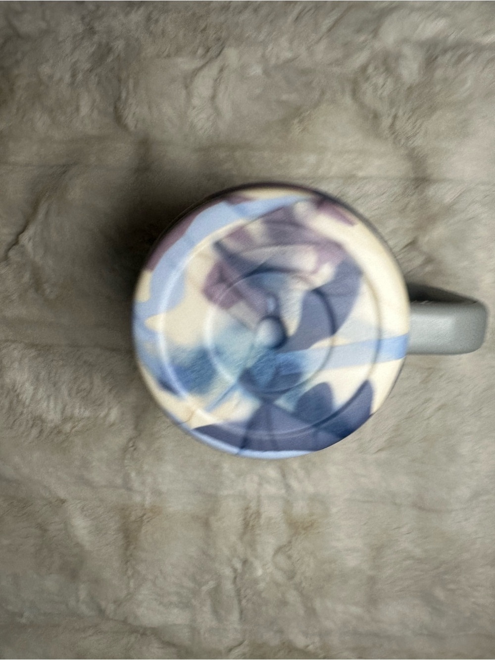 L.L. Bean Purple, Navy & Cream Camo Travel Mug - Picture 2 of 7